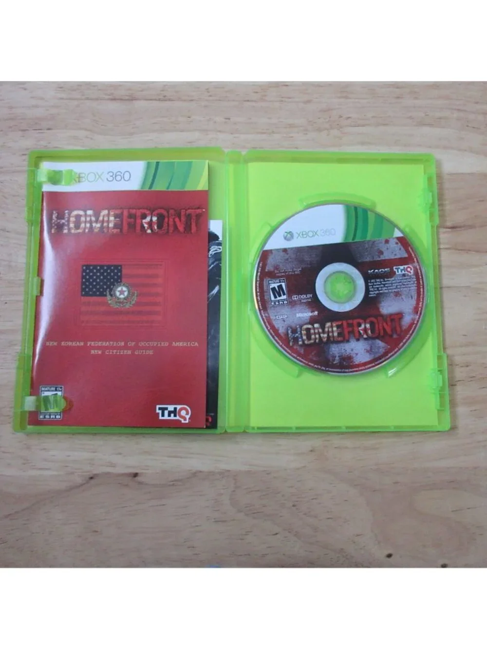 Homefront (Microsoft Xbox 360, 2011) With Manual